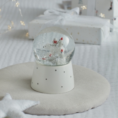 Snowy Penguin Snow Globe Children's Home Sale The White Company UK