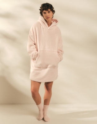 Snuggle Blanket Hoodie - Pale Pink