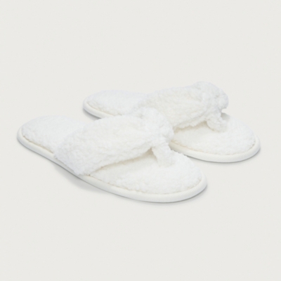 white company waffle slippers