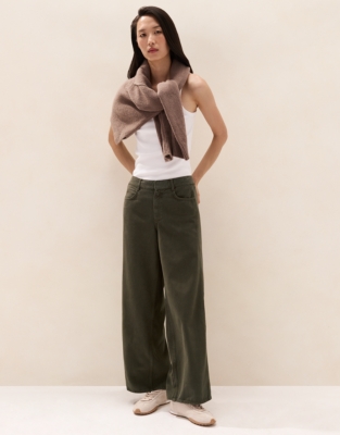 Soft Casual Straight Leg Trousers
