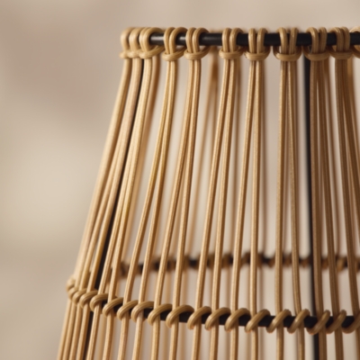 Solar Wicker Lantern with LED Candle