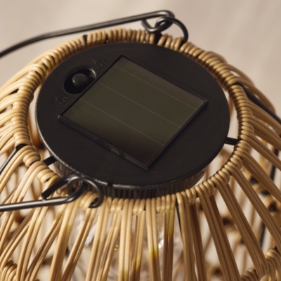 Solar Wicker Lantern