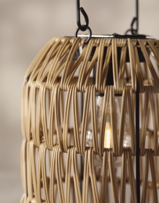 Solar Wicker Lantern