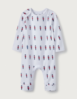 Soldier Print Sleepsuit | Baby Sleepwear | The White Company US