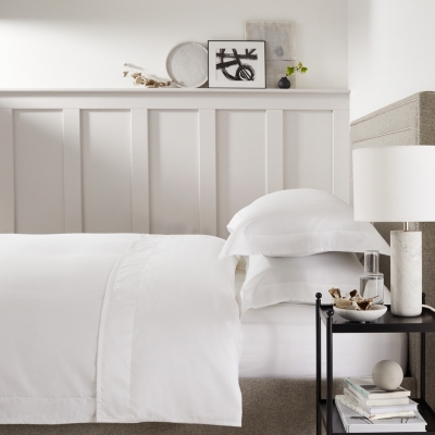 限定品 THE WHITE COMPANY キャベンディッシュ エジプシャンコットン キング デュベカバー 235x290cm Cavendish  egyptian cotton king duvet cover #WHITE SILVER