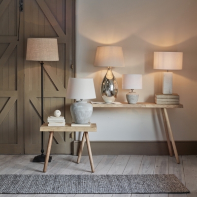 white company bedside lamps