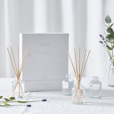 Spa Collection Mini Diffuser Gift Set Reed Diffusers The White