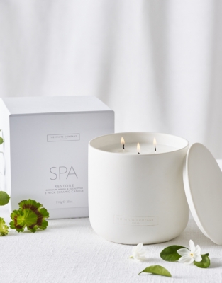 Spa Restore Ceramic 3 Wick Candle