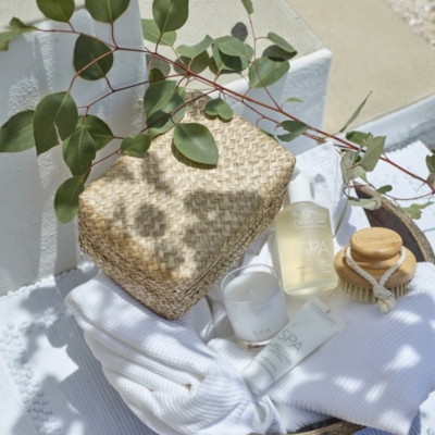 Spa Restore Wellness Gift Basket Bath & Body Gift Sets The White