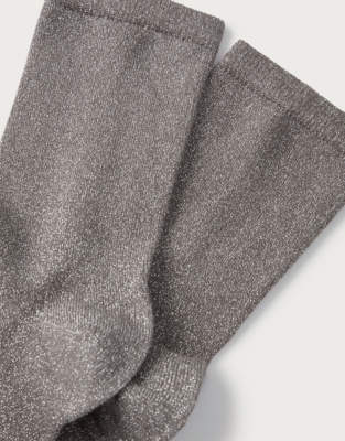 Sparkle Ankle Socks - Putty