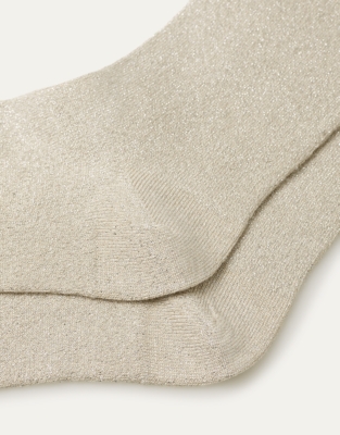 Sparkle Ankle Socks - Alabaster