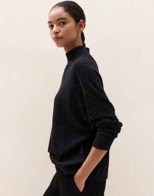Sparkle Batwing Jumper with Recycled Cotton