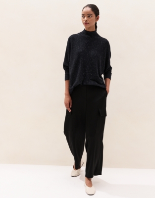 Sparkle Batwing Jumper with Recycled Cotton