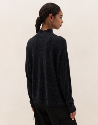 Sparkle Batwing Jumper with Recycled Cotton