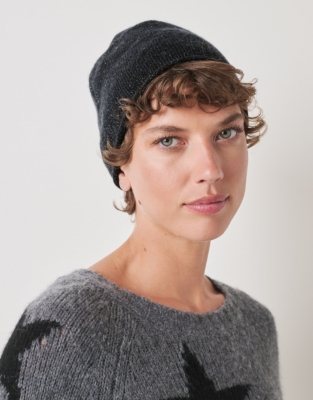 Sparkle Cashmere Beanie Hat