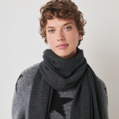 Sparkle Cashmere Scarf Accessories Sale The White Company UK