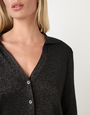 Sparkle Collar Cardigan