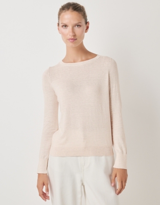 Sparkle Crew Neck Jumper with Recycled Cotton