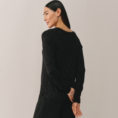 Sparkle Crew Neck Jumper with Recycled Cotton