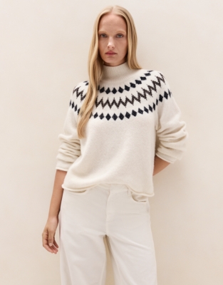 Sparkle Fair Isle Jumper with Alpaca