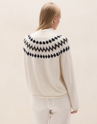 Sparkle Fair Isle Jumper with Alpaca