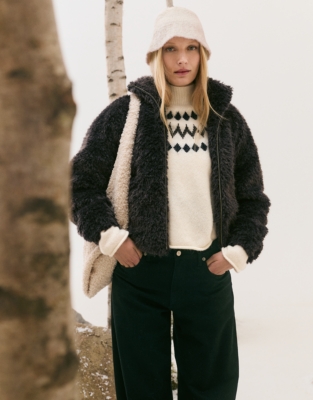 Sparkle Fair Isle Jumper with Alpaca