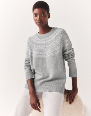 Sparkle Fair Isle Jumper with Cashmere, Clothing Sale