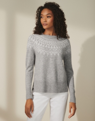 Cashmere Fairisle Sweater, 42% OFF