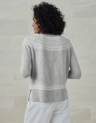 Sparkle Fair Isle Sweater With Cashmere