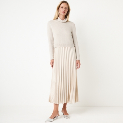 Sparkle Knit and Woven Dress