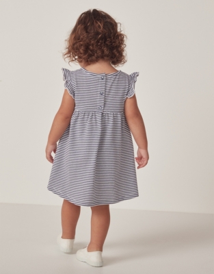 Sparkle Lurex Frill Detail Sleeveless Jersey Dress (0—18mths)