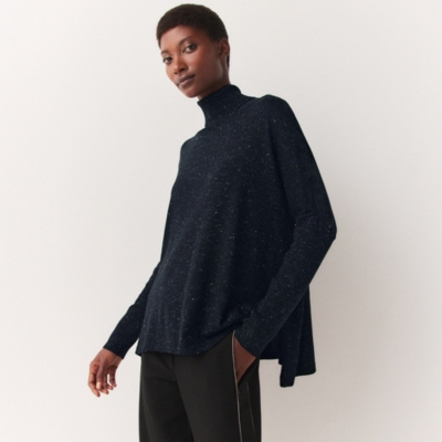 Sparkle Oversized Roll Neck Sweater