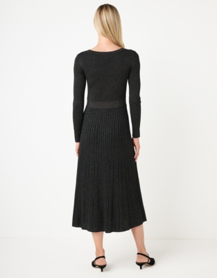 Sparkle Rib Knitted Dress