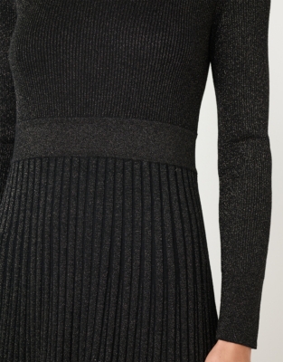 Sparkle Rib Knitted Dress