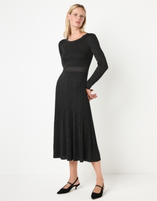 Sparkle Rib Knitted Dress