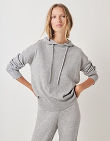 Sparkle Side Stripe Hoodie with Cashmere