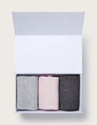 Sparkle Socks – Set of 3 | Accessories Sale | The White Company UK