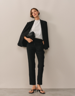 Sparkle Trim Tapered Trousers