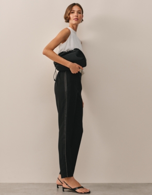 Sparkle Trim Tapered Trousers