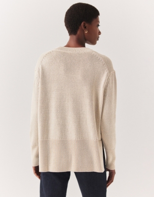 Sparkle V-Neck Jumper with Organic Cotton