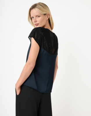 Sparkle Yoke Top