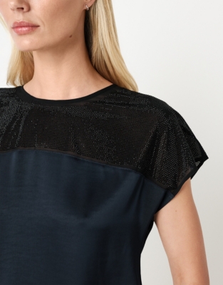 Sparkle Yoke Top