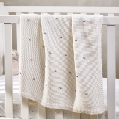 White company 2025 baby blanket