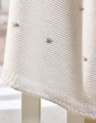 Spot Embroidered Blanket