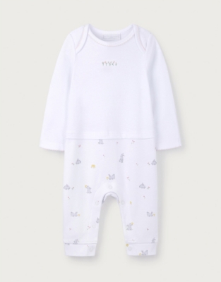 Spring Bunny Mock Top Sleepsuit (09mths) Baby Sleepwear The White