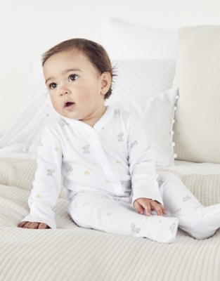 White company hot sale baby pyjamas