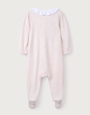 Spring Floral Frill-Collar Sleepsuit | Baby Sleepsuits | The White ...