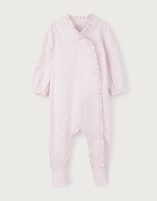 Spring Floral Frill Sleepsuit (0–24mths) | Baby Sleepsuits | The White ...