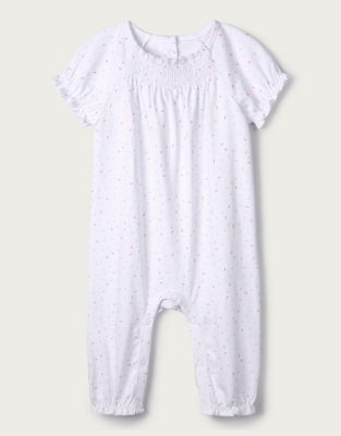 smocked sleepsuit