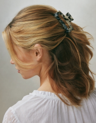 Square Resin Hair Clip